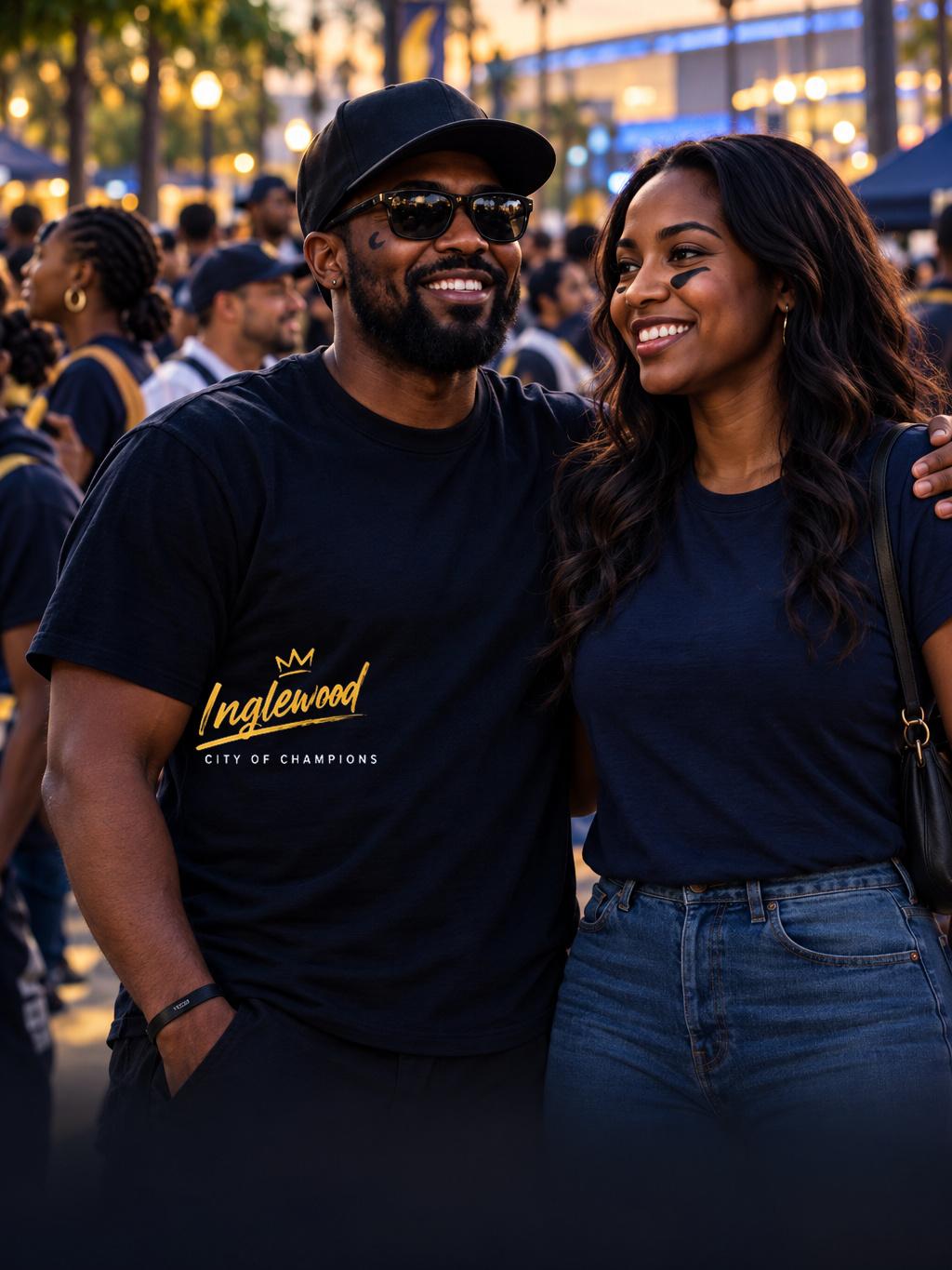 Neighbors and local business owners talking together at a game-day venue